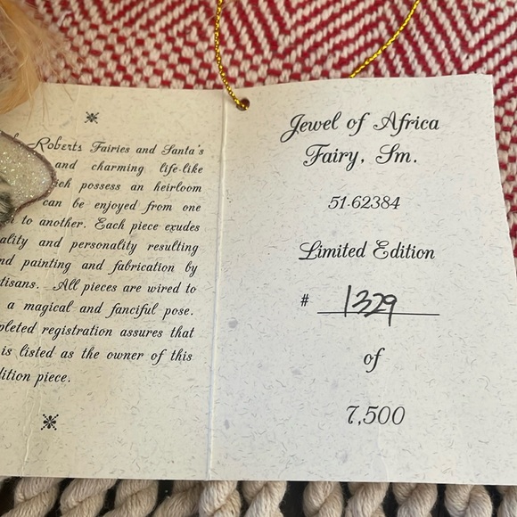 Mark Roberts Limited Edition Jewel of Africa Small Fairy 2006 51-62384 - Picture 12 of 15